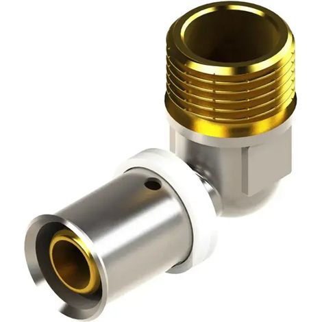 Coude Mâle Duo Press Métal 20-1/2" (1/4)