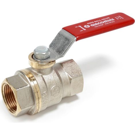 Vanne gaz à sphère carrée Dado® GIACOMINI-R950 1 1/2" - Rouge - rouge