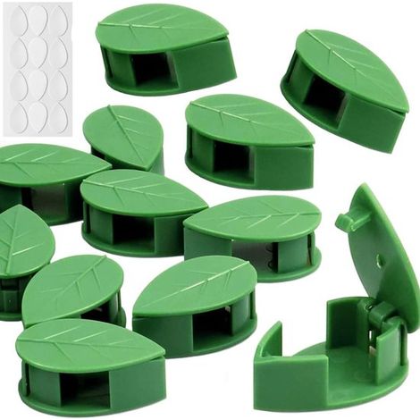 20er-Packung – Selbstklebende Pflanzenclips – Für Innenräume – Befestigungsclips – Für Grünpflanzen – Pflanzenständer – Wandbefestigung – Für Kletterpflanzen – Efeukranz (1/5)