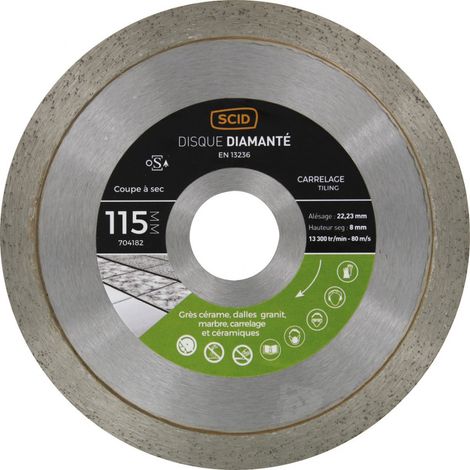 Disco para azulejos de gama media 115 22,23