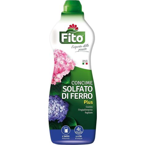 Solfato di Ferro Concime Liquido Plus Antingiallente Foglie con allume di rocca
