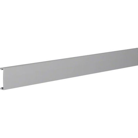 Couvercle en PVC pour goulotte de câblage BA7 40mm gris clair HAGER BA70402K
