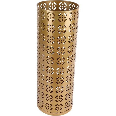 Round Metal Umbrella Stand, Copper Pattern, Rustproof (Large) (1/5)