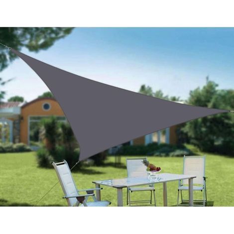 Voile d'ombrage triangulaire anti-UV à 98 % pour jardin extérieur - 3 x 3 x 3 m (1/5)