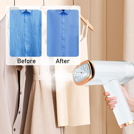 Vaporizador portátil para ropa, se calienta en 20 segundos, depósito de agua desmontable de 110 ml. (1/5)