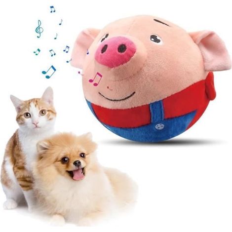 Active Moving Pet Plush Toy, Jouet en Peluche Animé pour Animaux de Compagnie, Jouet de Balle Rebondissante pour Chiens, (1/4)