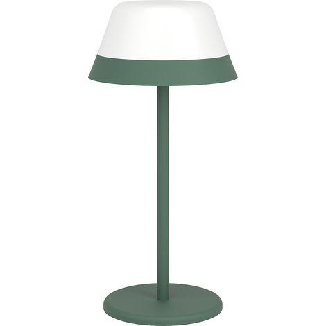 Lampade Da Tavolo Esterno Moderna Meggiano Policarbonato Verde E Bianco Led