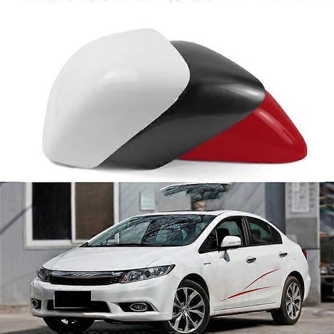 Passend für Honda Civic der neunten Generation (Baujahre 2012–2015): Rückspiegelgehäuse, Spiegelabdeckung, Spiegelschutzabdeckung – rechte Seite – Gehäuseschlitz, unlackiert