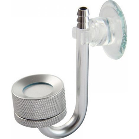 Diffuseur CO2 Aquarium Atomiseur Réservoir Poisson Bulles Réacteur Régulateur Électrovanne Système CO2 Plante avec Ventouse, Argent (1/5)
