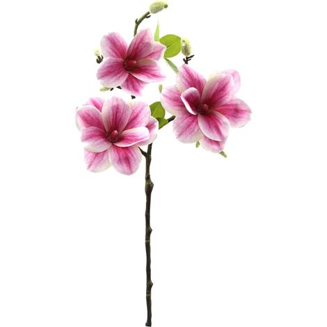 Piece Artificial Magnolia Decoration Simulation Flowers Fake Home Ornament Bright Color (1/5)