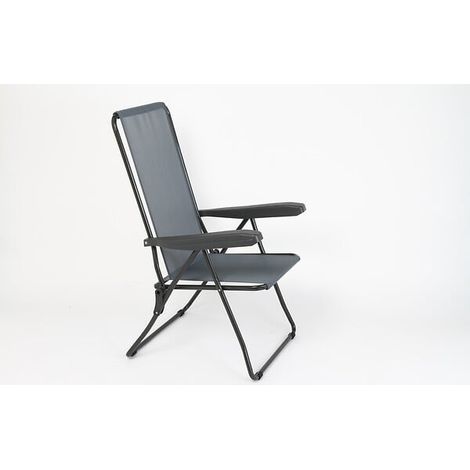 Fauteuil Lux - Epoxy et textilène - Gris