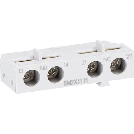 Contact auxiliaire lovato sm2x1111 1NO 1NC montage frontal