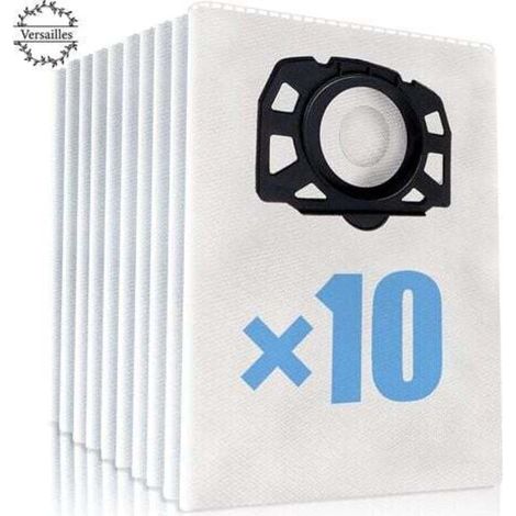 10 bolsas para aspiradora Kärcher WD4, WD5 y WD6, aptas para aspiradoras en seco y húmedo Kärcher MV4, MV5 y MV6 (2.863-006.0) (1/5)