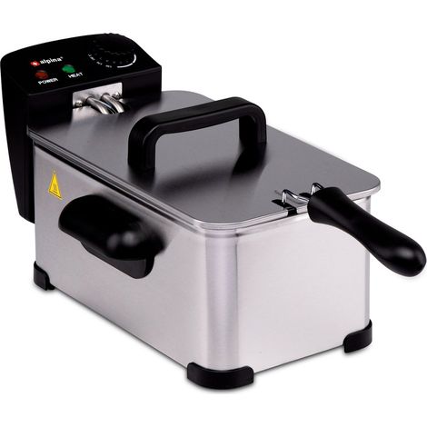Friggitrice da Cucina 3 Litri Potenza 2000 Watt Temperatura Regolabile e Spia Controllo (1/4)