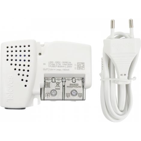Alimentatore da interno PicoKom a 2 uscite con filtro 5G Televes 560522