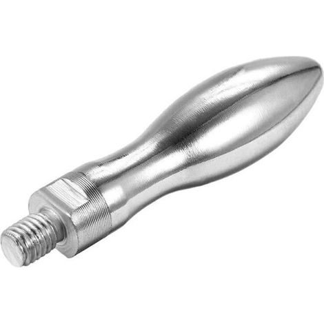 Clamping Handle Screw Knobs Handle M10 x 12mm Threaded Steel Rotating Handle (1/4)
