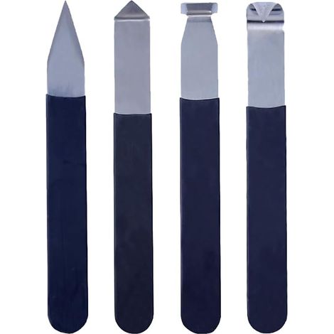 Ensemble d'outils de sculpture pour poterie et argile en acier inoxydable, 4 pièces (1/3)