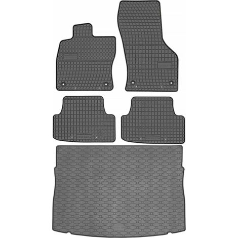 Ensemble de tapis de sol en caoutchouc pour VW Golf VII Hatchback (2012-2019) + tapis de coffre (1/5)