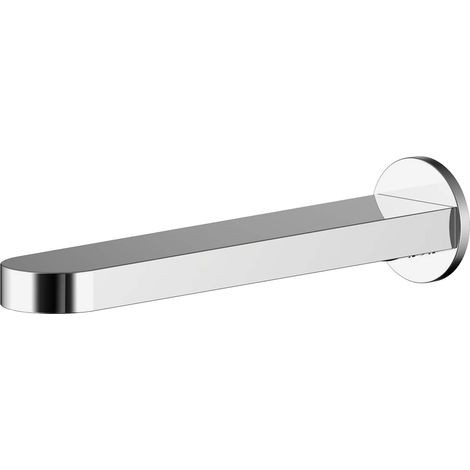 Balterley Consall Contemporary Bathroom Round Wall Mounted Bath Spout, 45mm, Chrome