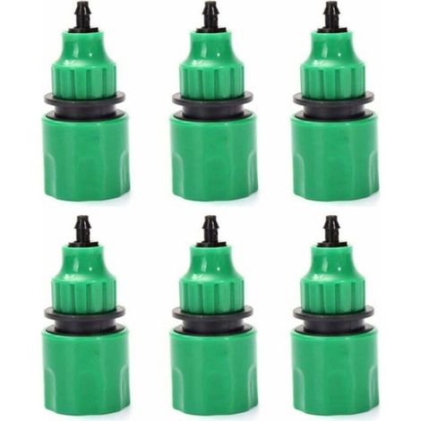 Tuyau darrosage tuyau un sens adaptateur robinet raccord raccord pour irrigation Lot de 6 Odipie (1/4)