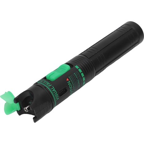 Stylo détecteur de défauts visuels rechargeable VFL 15 km, sans contact, portable, pour câbles à fibre optique, avec lumière verte pour CATV (1/5)