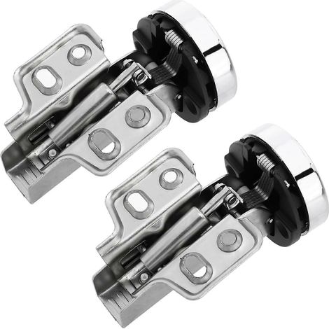HOMSFOU Lot de 2 charnières hydrauliques en verre, renforcées pour un fonctionnement silencieux (1/5)