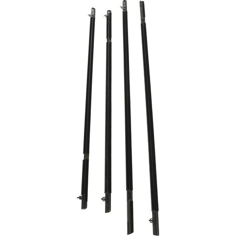 Joint de vitre auto 4 pièces A-02WSA1301ABK, bande d'étanchéité de porte pour Civic Berline 2006-2011, garniture de fenêtre noire (1/5)