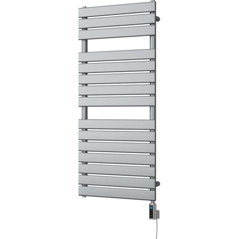 Typhoon - Silver Electric Towel Rail H1156mm x W500mm 600w Thermostatic WIFI (1/3)