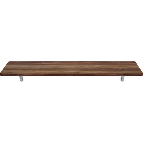 Table pliante murale en MDF blanc pour petits espaces - bureau, table d'appoint, cuisine (1/5)