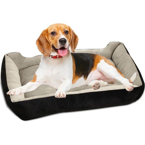 Hundebett Waschbar & Kuschelig für Hunde & Katzen - Schwarz - Verschiedene Größen