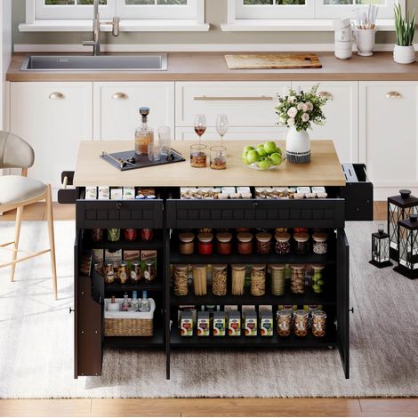 mobile contenitore 137x70 piano pieghevole con ruote OKMYHOME (1/5)