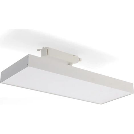 IluminaShop - Foco Panel LED para Carril Max Chip Osram 40W Blanco Monofasico  Blanco Calido 3000K (1/4)