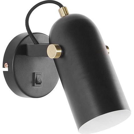 Spotlight Lamp TYRIA Adjustable Metal Black