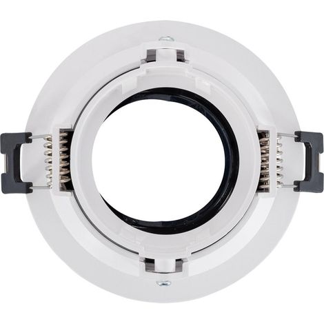 Downlight-Ring Konisch Versetzt für LED-Glühbirne GU10 / GU5.3 Ausschnitt Ø 75 mm Schwarz