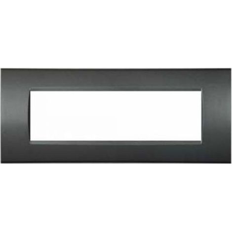 Mapam Serie elettrica Compatibili serie Bticino Living International (ART) Placca 7 Moduli nero antracite