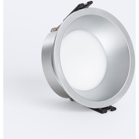 Portafaretto Downlight Cónico IP65 Lampadina LED GU10 / GU5.3 Foro Ø85 mm   Argento (1/5)