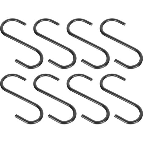 en S en fer noir Healeved lot de 8 robustes et stables pour (1/5)