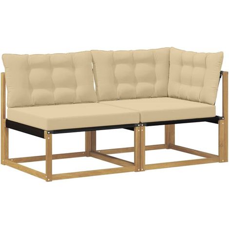 Canapé d'angle blanc, dimensions : 162,5 x 83 x 73 cm (1/5)
