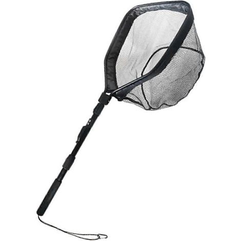 Lancer avec épuisette télescopique enduite de caoutchouc (100 cm) -- (1/5)