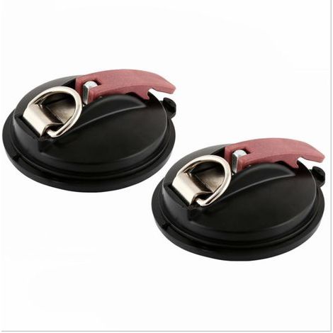 Set of 2 Multifunctional Car Suction Cups, Max. 22KG, for Awnings, Sunshades and Vehicle Covers (Red) (1/5)
