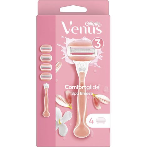 Maquinilla de afeitar Gillette Venus Comfortglide Spa Breeze para mujer, 4 cuchillas (1/5)