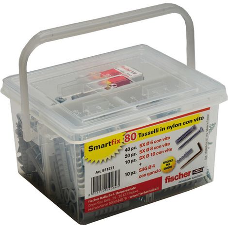 box tasselli con vite smartfix 80 - fischer.