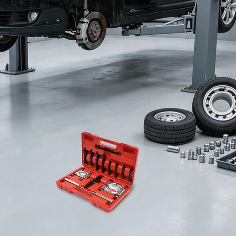 14-teiliges Lagerabzieher-Set, Ideal für Kfz-Getriebe, Zahnräder, Riemenscheiben, Mit Werkzeugkoffer (1/5)