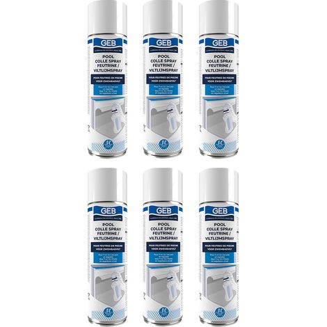 Lot de 6 Sprays colle feutrine POOL - GEB (1/2)