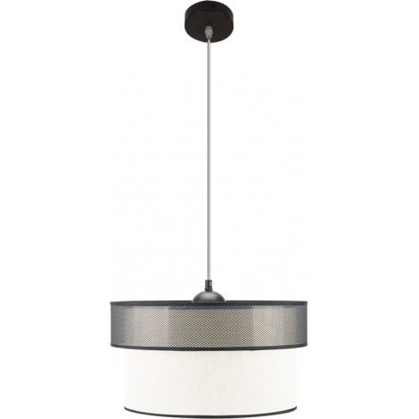 FAB 172994001 Felix Pendelleuchte Schwarz / Weiß 1xe27 Regx40x40 Cm