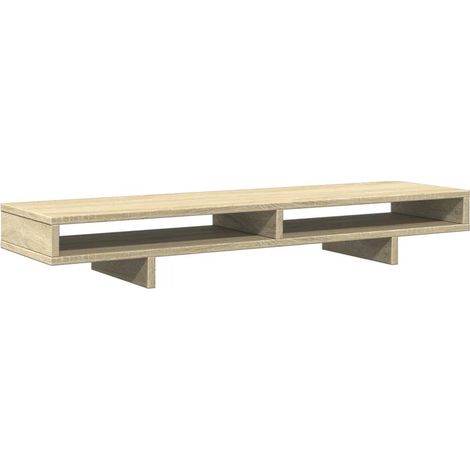 "Mesa de monitor para oficina Sonoma 100 x 27 x 15 cm madera de ingeniería marrón 020044978"