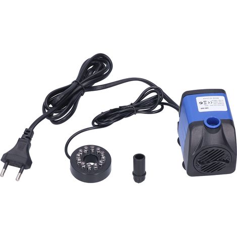 3-in-1-Tauchpumpe für Springbrunnen und Aquarien mit 7-farbiger LED-Beleuchtung (1/5)