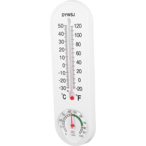Kompaktes digitales Hygrometer-Thermometer für den Innenbereich mit klarem Display zur genauen Überwachung der Temperatur und Luftfeuchtigkeit in der Bürosauna (1/5)