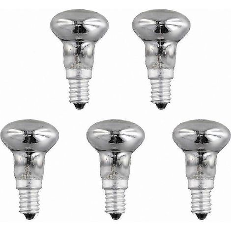 Ampoules spot à réflecteur transparent E14 R39 30W, à visser, pour lampes à lave, lot de 5. (1/5)