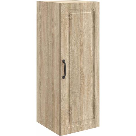 Wall-Mounted Cabinet Sonoma Oak 33 x 34.5 x 90 cm vidaXL